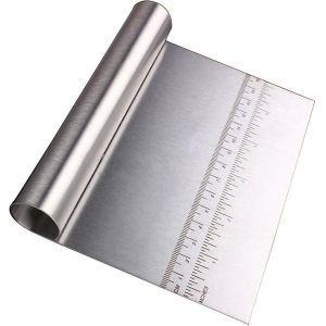 Grattoir À Pâte En Acier Inoxydable, Coupe-Gâteau, Coupe-Pizza, Séparateur De Pain, Couteau À Échelle - Neuf