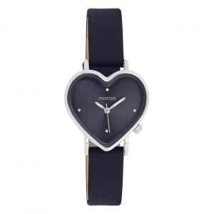 Montre-Bracelet Analogique Noire Pour Femme «&nbspoozoo &nbsp» Avec Bracelet En Cuir «&nbspoozoo &nbsp». Uoc11449 - Neuf