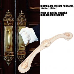 Lot de 5 poignees de porte d'armoire dorees et argentees (#02) - Neuf