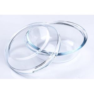 Plat &Agrave; Four Rond En Verre Tremp&eacute; De 0,5 L Avec Couvercle Pour Four,Cong&eacute;lateur Et Lave-Vaisselle - Neuf