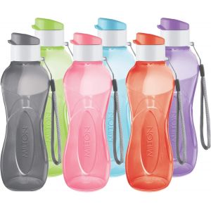 Eryi-Gourde Enfants, Réutilisable 354 Ml, Petite Gourde En Plastique, Large Ouverture, Sans Bpa Et Anti-Fuite, Avec Poignée Sangle, Gourde Sport Pour Cyclisme, Camping, Randonnée Et Yoga - Neuf