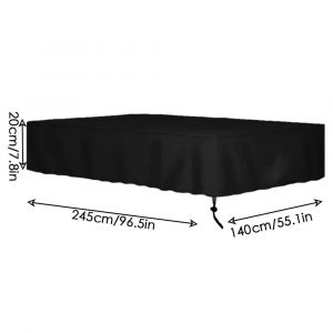 Couverture De Table De Billard 210d Tissu Oxford Couverture De Table De Billard Imperméable Avec Cordon De Serrage Housse De Protection Intérieure Et Extérieure De 7/ - Type 8ft - Neuf