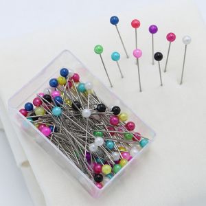 (200 Pcs),Épingles De Couture Couturière, Épingles Avec Tête En Plastique Ronde De La Tête D'épingles De Couture Pour La Mercerie,Quiltwork,De La Couture Et De L'artisanat - Neuf
