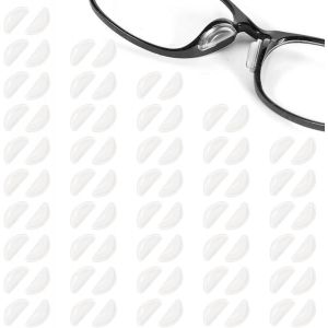 Kalanka-40 Paires Anti-Glisse Lunettes Patch Nez Pour Emp&ecirc;cher Lunettes De Glisser Vers Le Bas Durable Coussinet Lunette Nez En Silicone Antid&eacute;rapant Pour Lunette De Soleil (40 Paires Transparentes) - Neuf