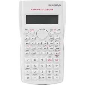 KK-82MS-D Calculatrice scientifique portable avec 240 fonctions d'ing&eacute;nierie, affichage double ligne, mat&eacute;riel scolaire pour &eacute;tudiants, enseignants et professionnels, bureau/usage domestique (blanc) - Neuf