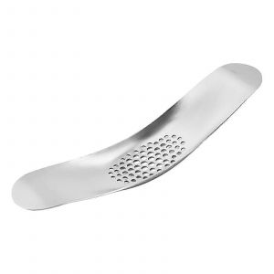 Presse-Ail Manuel En Forme D'arc En Acier Inoxydable,Presse-Ail En Forme De Bateau,Outil De Cuisine - Neuf
