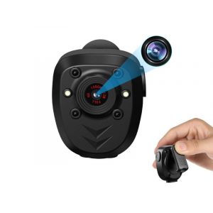 Mini Cam&eacute;ra Corporelle 16 Go Avec Vision Nocturne, Vid&eacute;o 1080p, Portable, Rechargeable Par Usb, Design Compact - Neuf