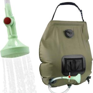 Sac de douche solaire 20L, sac de douche de Camping à chauffage solaire avec amovible goodnice - Neuf