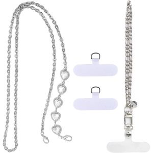 CHECARZHN--NO1-4 Pièces Tour De Cou Telephone Portable, Dragonne Telephone Portable Réglable Avec Dragonne, Hand Wrist Strap Lanyard Avec Patchs Pour Tous Les Smartphones Et Plupart Des Coques - Neuf