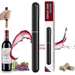 Ouvre-Bouchon De Vin 2 En 1 Pompe À Pression D'air,Serveurs Professionnels Tire-Bouchon Ouvre-Bouteille Ouvre-Bouteille Ouvre-Bouteille De Vin Rouge Pompe À Vin Facile À Sortir Dissolvant De Liège,Cad - Neuf