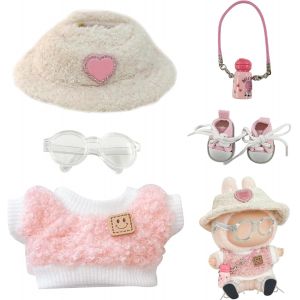 Set de Bain pour Poupées 35-43 cm,Tenue de Piscine de Poupées,Vêtements de Bain pour poupée avec Maillot de Bain,Bouée de Natation,Lunettes de Soleil,Chaussures,Accessoires pour Poupées 7 Pièces - Neuf