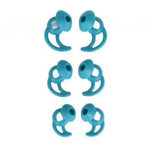 Lot de 3 embouts d'&eacute;couteurs en silicone,r&eacute;duction du bruit professionnelle,confortables et souples,remplacement pour &eacute;couteurs de sport,bleu - Neuf
