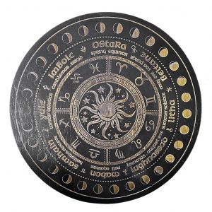 Disque D&iquest;&Eacute;nergie De Cristal Sorci&egrave;re Divination Pendule Planche Annuelle Anneau Ch&ecirc;ne Astrolabe - Neuf