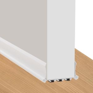 Joint De Porte Coupe-Vent Auto-Adhésif Pour Portes,100cm Bas De Porte Anti-Courant D'air Étanchéité Porte,Sous Porte Coupe-Vent Isolable Balai De Porte Protection Contre Les Intempéries,Blanc - Neuf