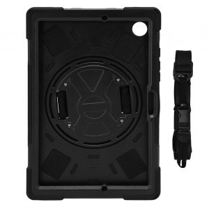 Etui Robuste Et Resistant Aux Chocs Pour Tablette, Avec Dragonne Et Bandouliere, Pour Galaxy A8 2022 X200 X205 10,5 Pouces, Noir - Neuf