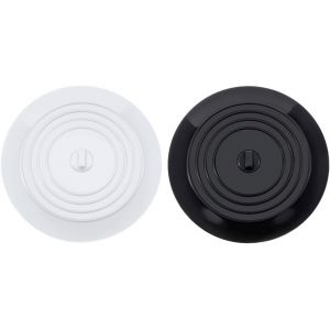 Yemaesre-Silicone Lavabo Bouchon, Bouchons De Baignoire En Silicone, Bouchons De Vidange Universels Bouchon Evier De Cuisine, Pour Évier De Cuisine, Lavabo De Salle De Bain(6 Pouces,2 Pièces) - Neuf