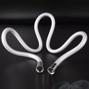 Flexible de DoucheTuyau de Douche en Doux Silicone Anti-Torsion et Anti-PliureFlexible Douchette WC Universel (G1/2 pouces1.2M)Pulvérisateur Tuyau pour Toilette/Argenté - Neuf