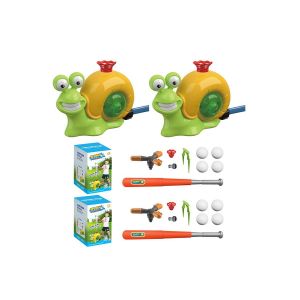 Jeu De Baseball Avec Arroseurs D'eau Pour Enfants - 2 Arroseurs En Forme D'escargot, Une Batte Et Des Balles Pour Jouer En Ext&eacute;rieur - Neuf