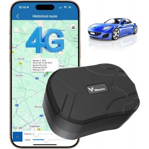 MEVRONISSHOP-4G Tracker GPS 20000Mah TK905Pro Traceur GPS Voiture 240 Jours de Veille Localisation en Temps R&eacute;el avec Aimant Puissant Traqueur Portable &Eacute;tanche G&eacute;olocalisation Alertes de Vibration SM - Neuf