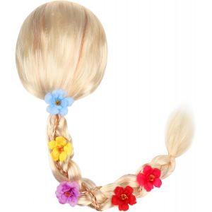 La Princesse Perruque Tresse (85cm), Raiponce Perruque Costume Pour Les Enfants, Blonde Perruque Princesse Pour Les Filles, Perruque Cosplay, Costume, Accessoire Pour Le Carnaval, Mascarade - Neuf