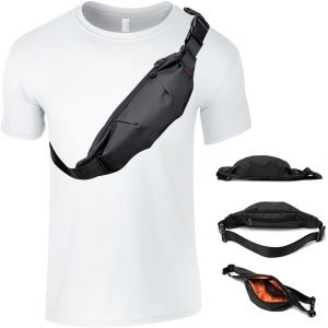 RFCBC-Sac à bandoulière pour téléphone portable homme, petit sac banane pour homme, femme et homme - Sac de poitrine pour téléphone portable - Sac banane étanche - Sac banane - Pour l'extérieur, les - Neuf