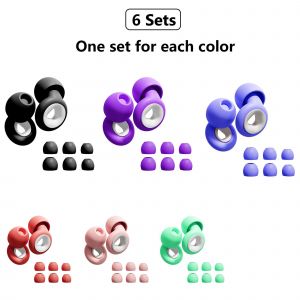 Euty-1 Ensemble De Bouchons D'oreille En Silicone Réutilisables + Couverture Supplémentaire,Parfait Pour,La Natation,Le Sommeil,L'apprentissage,Les Concerts,Les Motocyclistes Et Plus Encore-Package 2 - Neuf