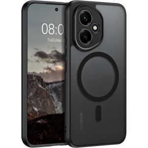 Coque Pour Honor 400 5g 6.55'' Compatible Avec Magsafe, Hybrid Magn&eacute;tique Case Etui Translucide Mat Arri&egrave;re Protection Cam&eacute;ra Housse Fine Antichoc Dos Anti Rayures, Noir - Neuf