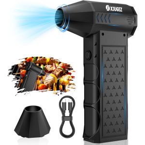 NouvelHorizonstore-Souffleur Air Comprim&iquest;&iquest; avec Buse Amovible, D&iquest;&iquest;poussi&iquest;&iquest;reur Electrique 130 000 tr/min, 4 Vitesses, Souffleur Electrique pour PC,Clavier,Voiture,Feuilles,Neige, Barbecue,Design Star - Neuf