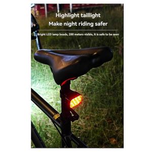 Ensemble D'&eacute;clairage De V&eacute;lo Avant Et Arri&egrave;re Avec Phare Et Feu Arri&egrave;re &Agrave; Chargement Usb - Neuf