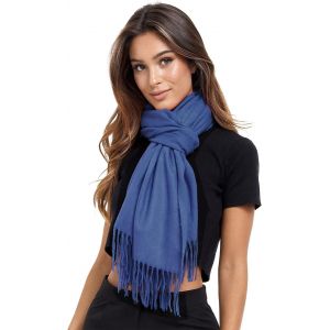 Écharpe Femme Hiver À Mode : Femme Hiver Écharpe Ensemble Tricoté Écharpe Oversize Carré Couverture Écharpe Foulard Franges Poncho.[G974] - Neuf