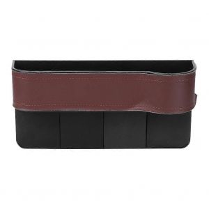 Organisateur de rangement multifonctionnel universel Siège d'auto Boîte de rangement Accessoire intérieur (Brown Co Driver) - Neuf