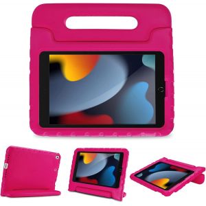 LORANKA-Coque Enfant pour iPad 9/iPad 8/iPad 7(iPad 10.2""), iPad Air 3 et iPad Pro 2(iPad 10.5""), &Eacute;tui Housse de Protection Antichoc, Tr&egrave;s R&eacute;sistante en Silicone-Magenta - Neuf