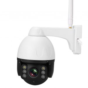 Camera dome PTZ 1080P HD WiFi etanche, vision nocturne infrarouge, compatible Tuya (100-240 V) - Neuf