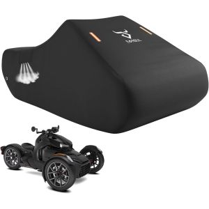 Lbgwp60-Housse De Protection Pour Tricycle Étanche À La Poussière Et À L'eau, Compatible Avec Can-Am Ryker 600, Ryker 900, Ryker Sport Et Ryker Rally Edition. S'adapte Jusqu'à 260 Cm De Longueur. - Neuf