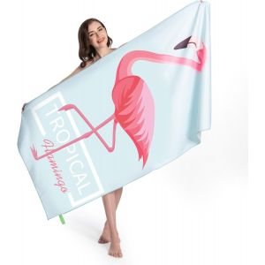 Kalanka-Serviette De Plage En Microfibre, Extra Large 180x90 Cm Serviette De Natation En Microfibre Surdimensionnée - Séchage Rapide, Sans Sable, Compacte, Légère - Neuf