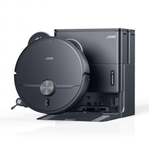 JONR X1 Max Robot Aspirateur,4.2L Capacit du Collecteur - 20000Pa - 5200mAh - levage automatique - Poils d'animaux-Tapis - APP - Noir - Neuf