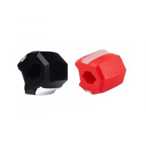 Exerciseur De M&acirc;choire En Silicone - Ensemble Noir Et Rouge - Neuf
