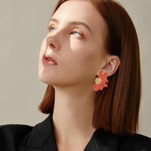 Boucles D'oreilles En Marguerite Fleur Boucle Doreille En Style De Fleur Oreille Pour Robe Boucles Doreille Bijoux D&eacute;coration Cadeau[Bou9240226] - Neuf