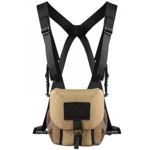 Sac/étui universel pour jumelles avec harnais, sac de poitrine durable et portable pour jumelles et appareil photo - Neuf