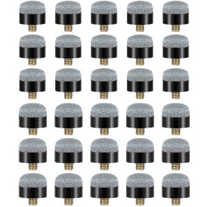 30pcs Pièces 12 Mm/13 Mm Billard Cue Cue Stick Tips Vis Sur Pointes Embouts Remplacement Billard Pool Accessoires - Neuf