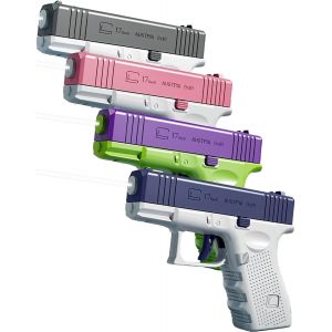 Ayu-4pcs Pistolet À Eau Enfants Super Gun Cool Toy, Été Petit Jet D'eau Jouet Plongeur D'eau Manuel Piscine Plage Combat Baignoire Jardin Jeux En Plein Air Partie Cadeau - Neuf