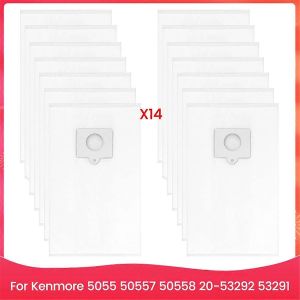 Lot de 14 sacs de rechange en tissu type Q/C 53292 pour aspirateurs tra&icirc;neaux 5055, 50557, 50558, 20-53292, 53291 - Neuf