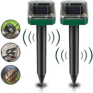 Lot De 2 R&eacute;pulsifs Solaires Anti-Taupes - R&eacute;pulsif &Agrave; Ultrasons Anti-Serpents - R&eacute;pulsif Solaire Anti-Taupes - Anti-Taupes - R&eacute;pulsif Anti-Taupes - R&eacute;pulsif Anti-Serpents - R&eacute;pulsif Solaire &Agrave; Ultrasons Anti-Taupes - Neuf