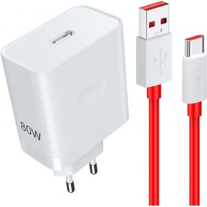 Lbgwp60-80w Super Vooc Chargeur Et Câble Usb C 1m Pour Oneplus 10 Pro Nord 2t 4 3 2 Ce 3 2 Lite 13r 12 11, Usb C Chargeur Rapide Pour Oppo Reno 14f 13f 12fs 11f A80 A60 A40 Pour Real Me 14 Pro Lite/1 - Neuf