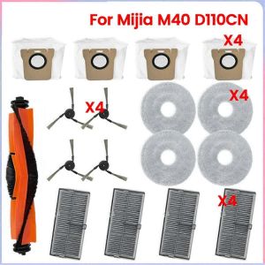 Pour Xiaomi Mijia M40 D110CN Pi&egrave;ces d'aspirateur Rouleau principal Brosse lat&eacute;rale Hepa Filtre Vadrouille Chiffon Sacs &agrave; poussi&egrave;re Acce - Neuf