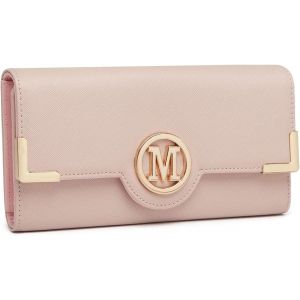 CAUC-Portefeuille Porte Monnaie Femmes Longue Fermeture &Eacute;clair Poche pour T&eacute;l&eacute;phone Carte Simili Cuir avec M&eacute;tal Boucle - Neuf