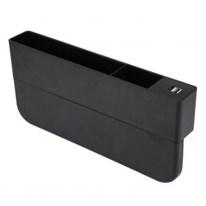 Multifonctionnel Si&egrave;ge De Voiture &Eacute;cart Bo&icirc;te De Rangement Poche Fente Usb Sans Fil Charge Support De T&eacute;l&eacute;phone Noir - Neuf