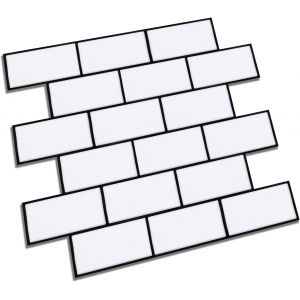 Autocollants De Carrelage Cuisine, Vinyle Adhesif Carreaux De Ciment 30X30Cm, 10 Pièce Autocollant Carrelage Pour Décoration[MAT790495] - Neuf