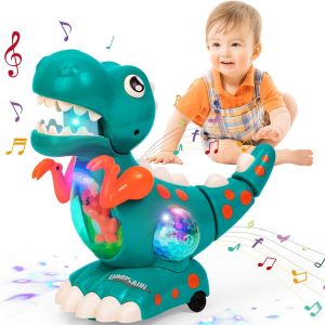 TDRFL-Dinosaures Jouet Bebe 1 2 An,Rampants Avec Musique Et Lumi&egrave;res,Jouet &Eacute;ducatif D&iquest;&Eacute;veil Pour B&eacute;b&eacute; 12 18 24 Mois,Jouet Musical Enfant 1 2 3 An Gar&ccedil;on Fille Anniversaire No&euml;l Cadeaux - Neuf
