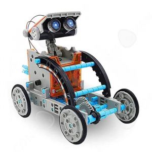 C Robot solaire29 x 18 x 7cm Convient aux enfants de 7 &agrave; 14 ans Mat&eacute;riau s&ucirc;r Assemblage DIY Robot intelligent et amusant 13 en 1 - Neuf